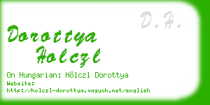 dorottya holczl business card